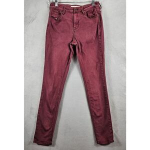 Bullhead Women's Burgundy Skinny Jeans